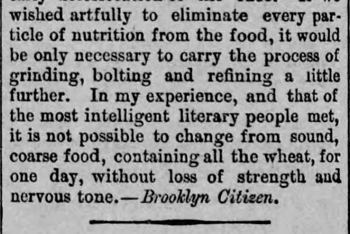 Kristin Holt | Oatmeal and Victorian-America's Attitude - The Oatmeal Superstition (including indigestible), Part 1 of 2, <em>Springfield Reporter</em> of Springfield, Vermont on February 27, <strong>1891</strong>.